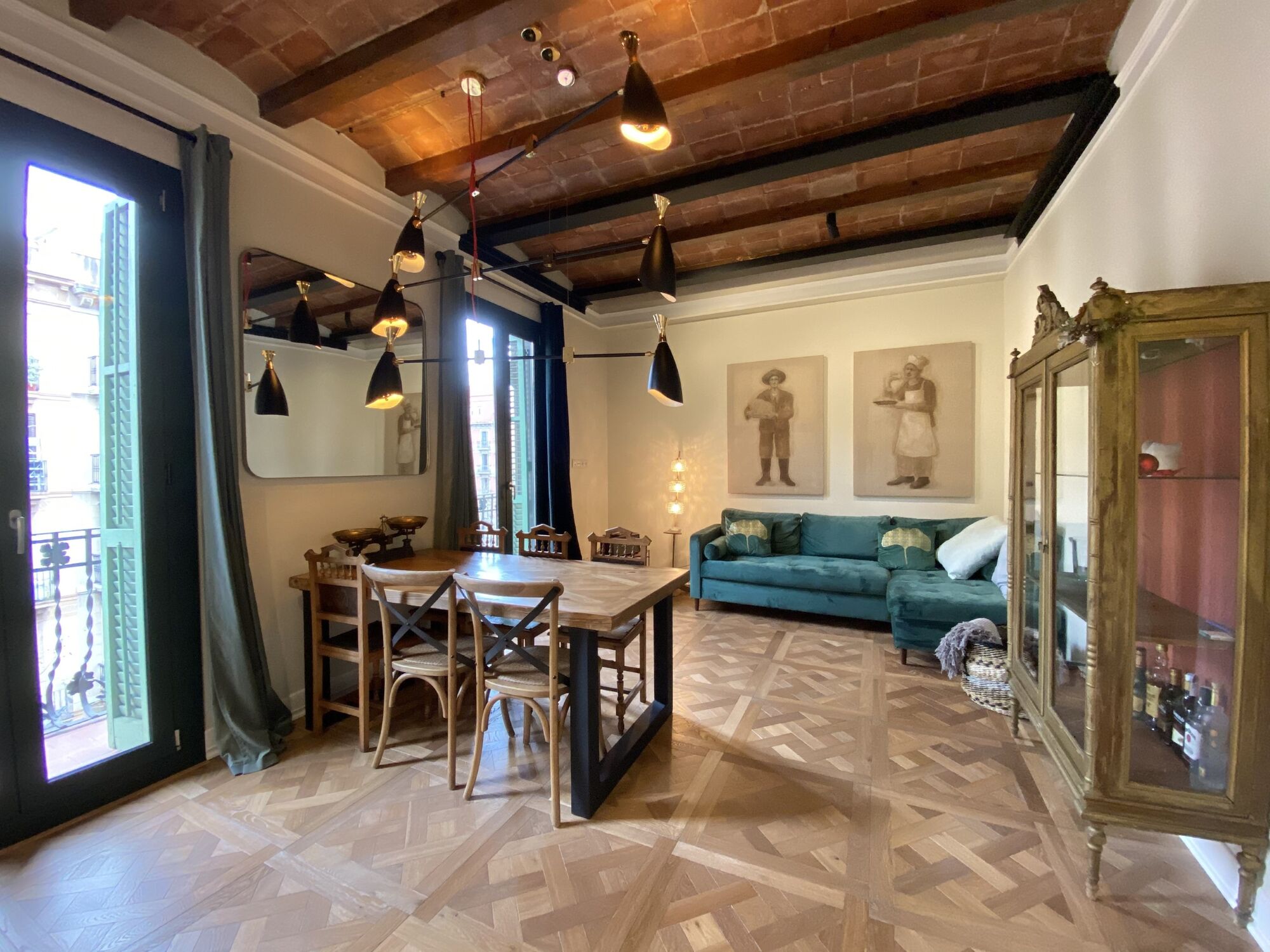 Designer apartment in a modernist building with spectacular views