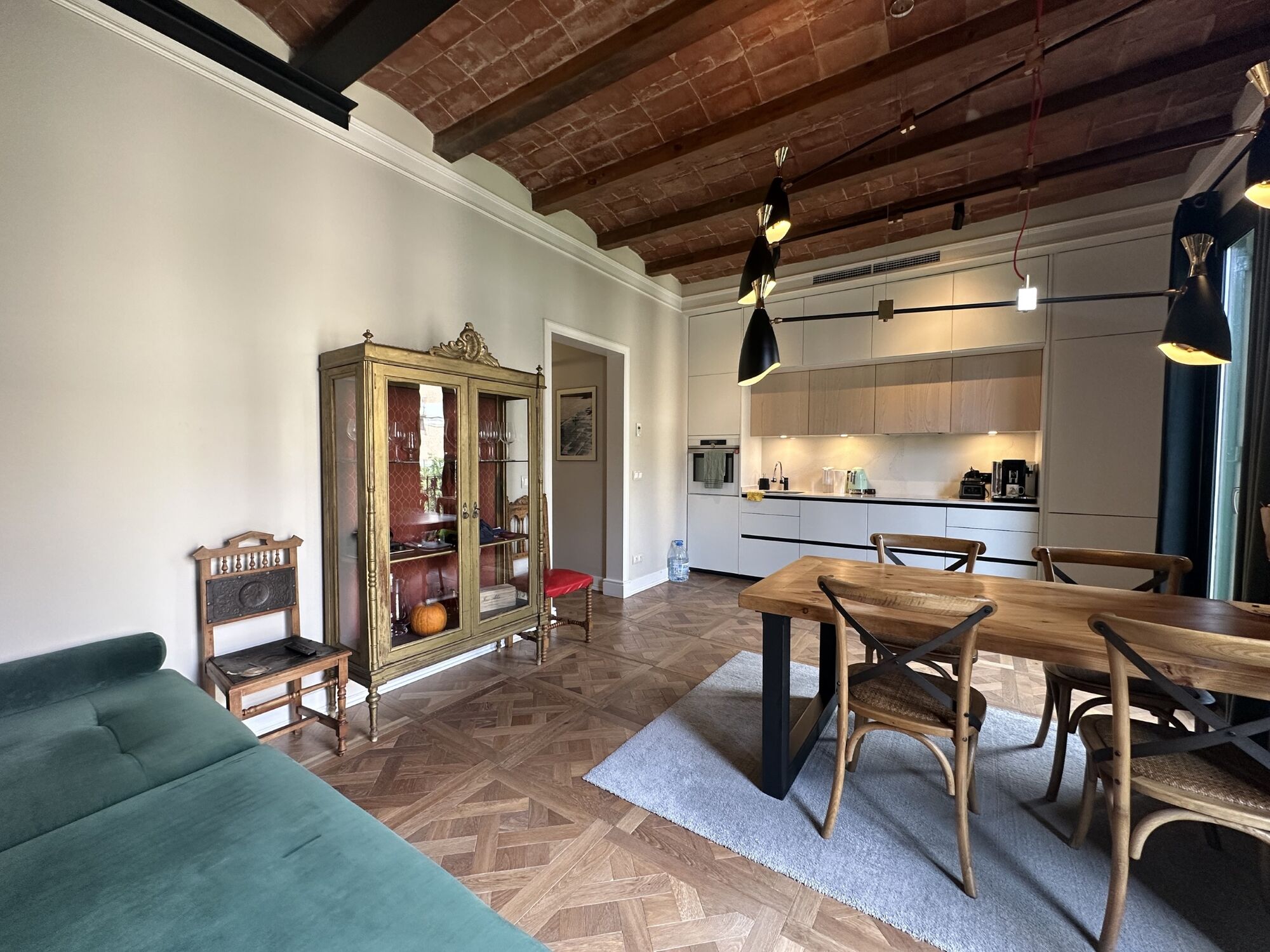 Designer apartment in a modernist building with spectacular views