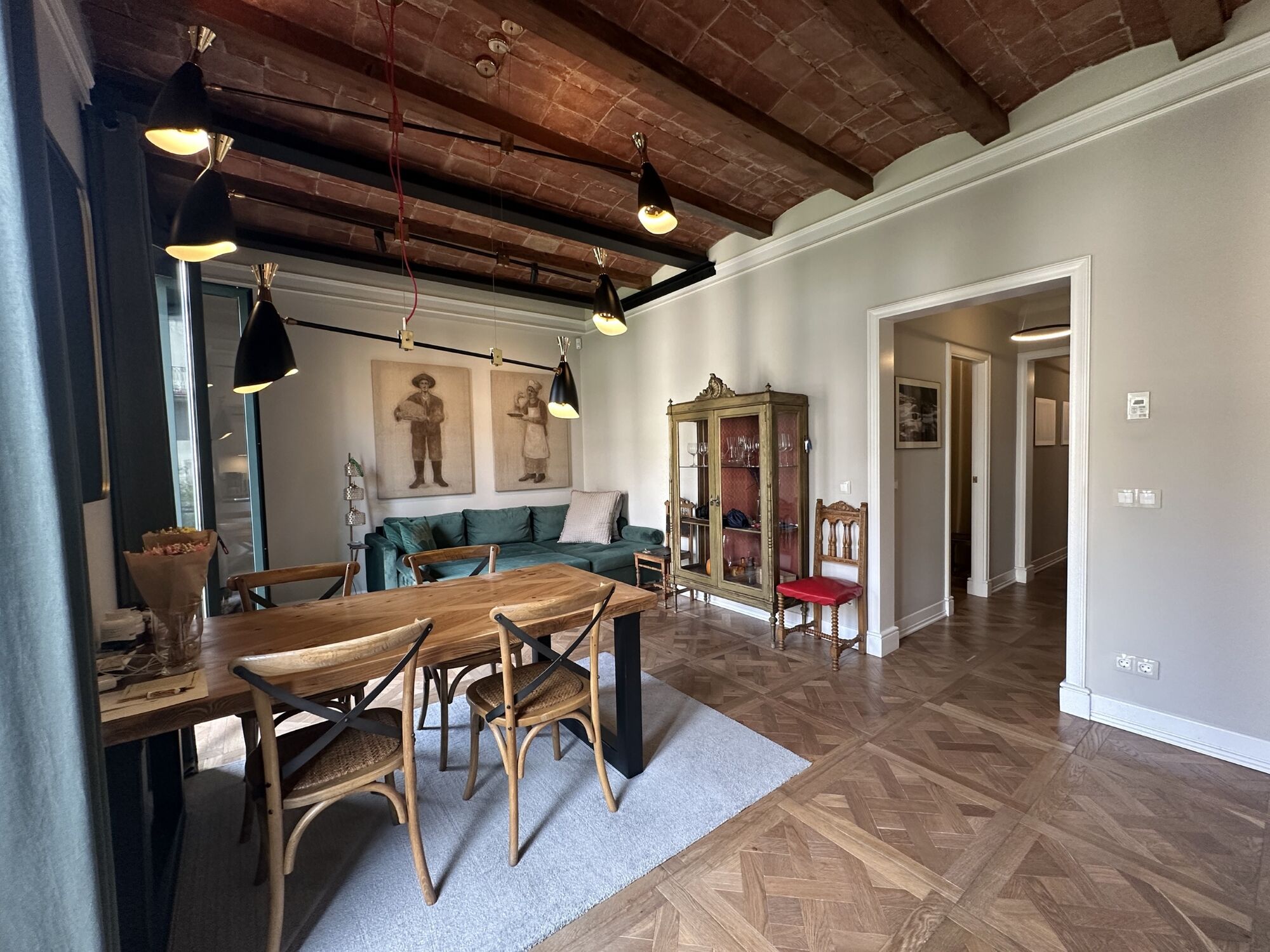 Designer apartment in a modernist building with spectacular views