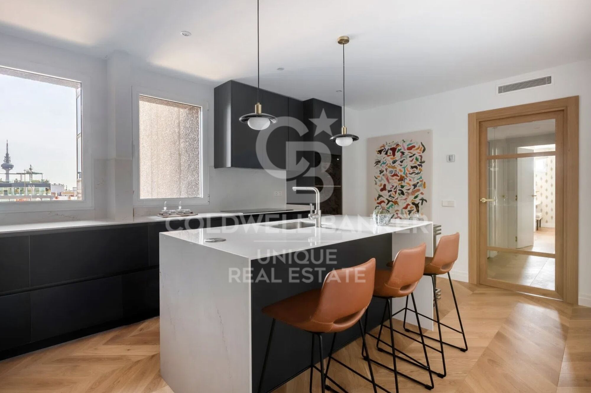 Appartement extérieur de trois chambres avec terrasse et vue sur le Retiro