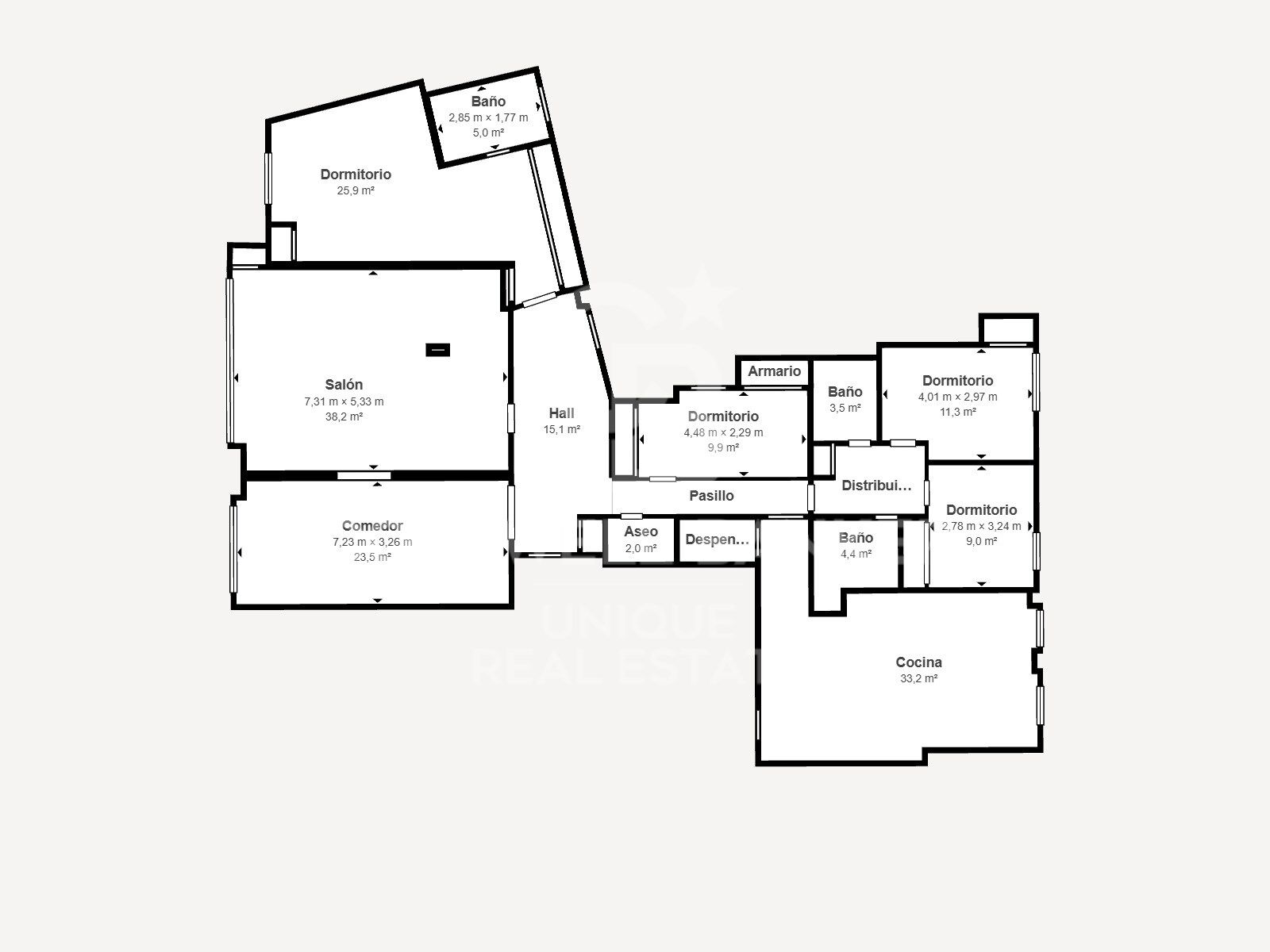 4-Schlafzimmer-Außenwohnung mit Garage und Abstellraum in Almagro, Madrid