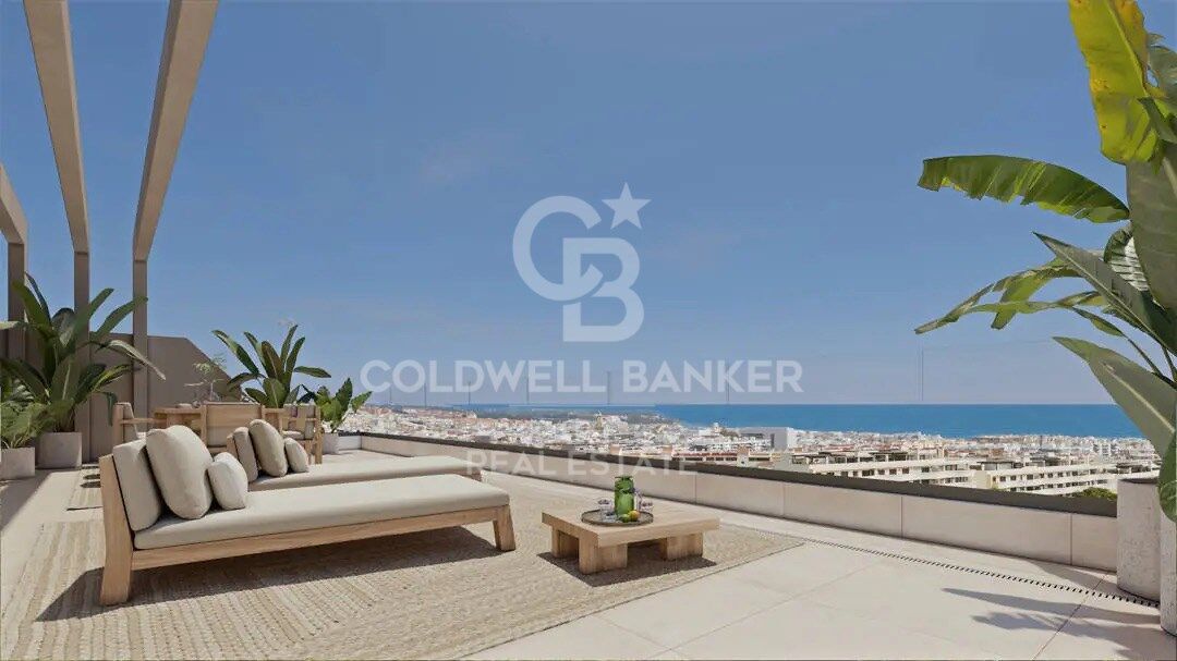 New construction apartments with sea views in Estepona