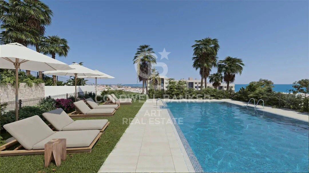 New construction apartments with sea views in Estepona