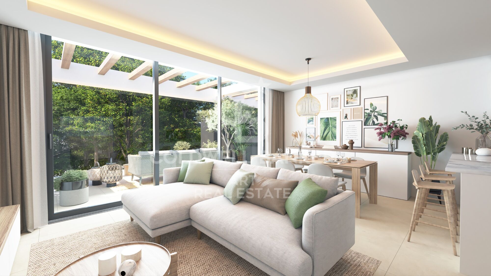 Neu gebaute Hausenhäuser in Cala de Mijas