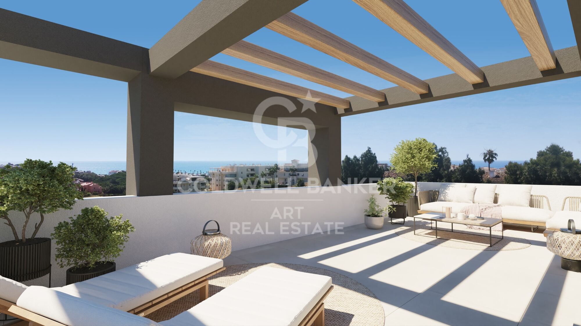 Neu gebaute Hausenhäuser in Cala de Mijas