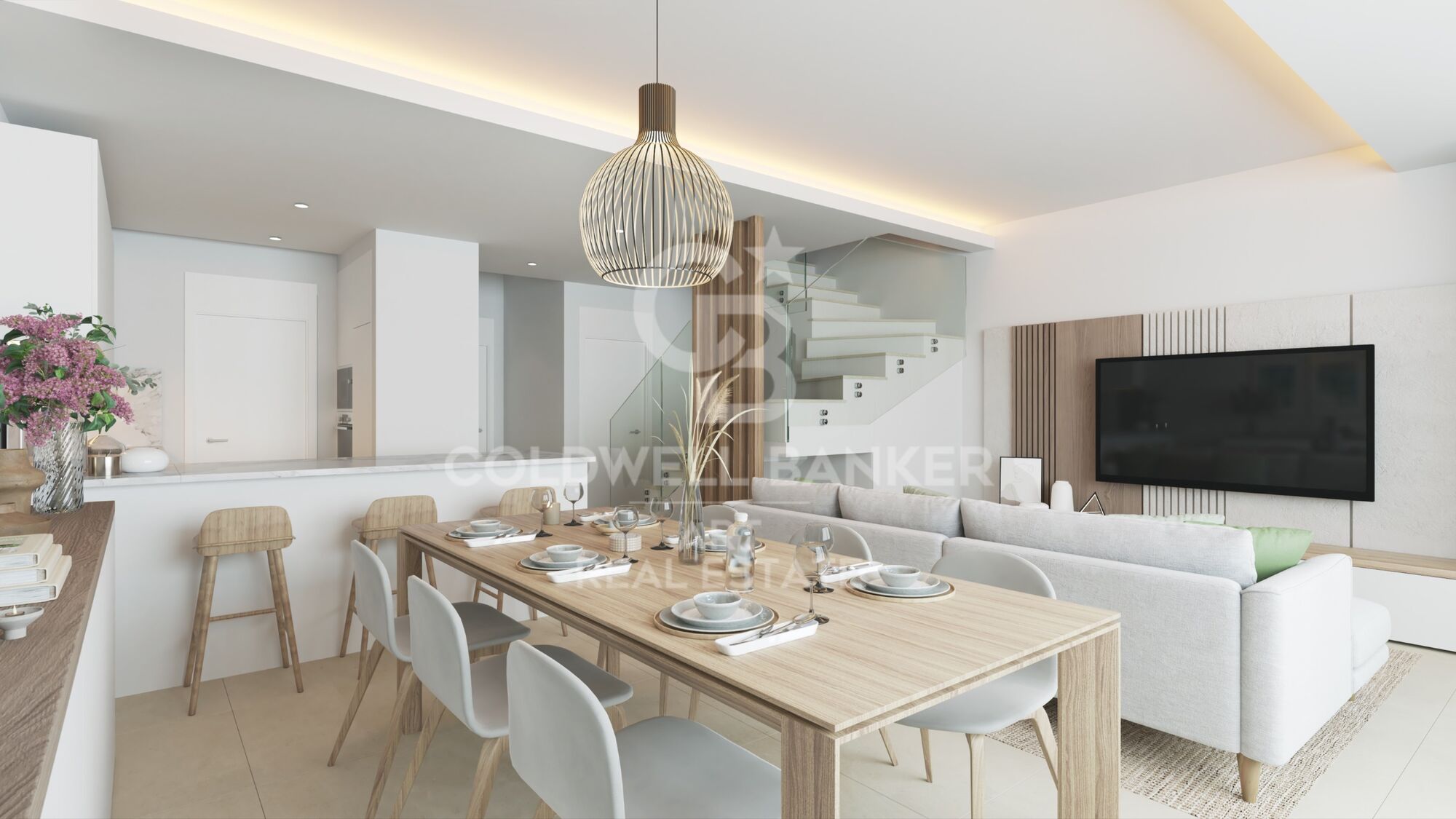 Neu gebaute Hausenhäuser in Cala de Mijas