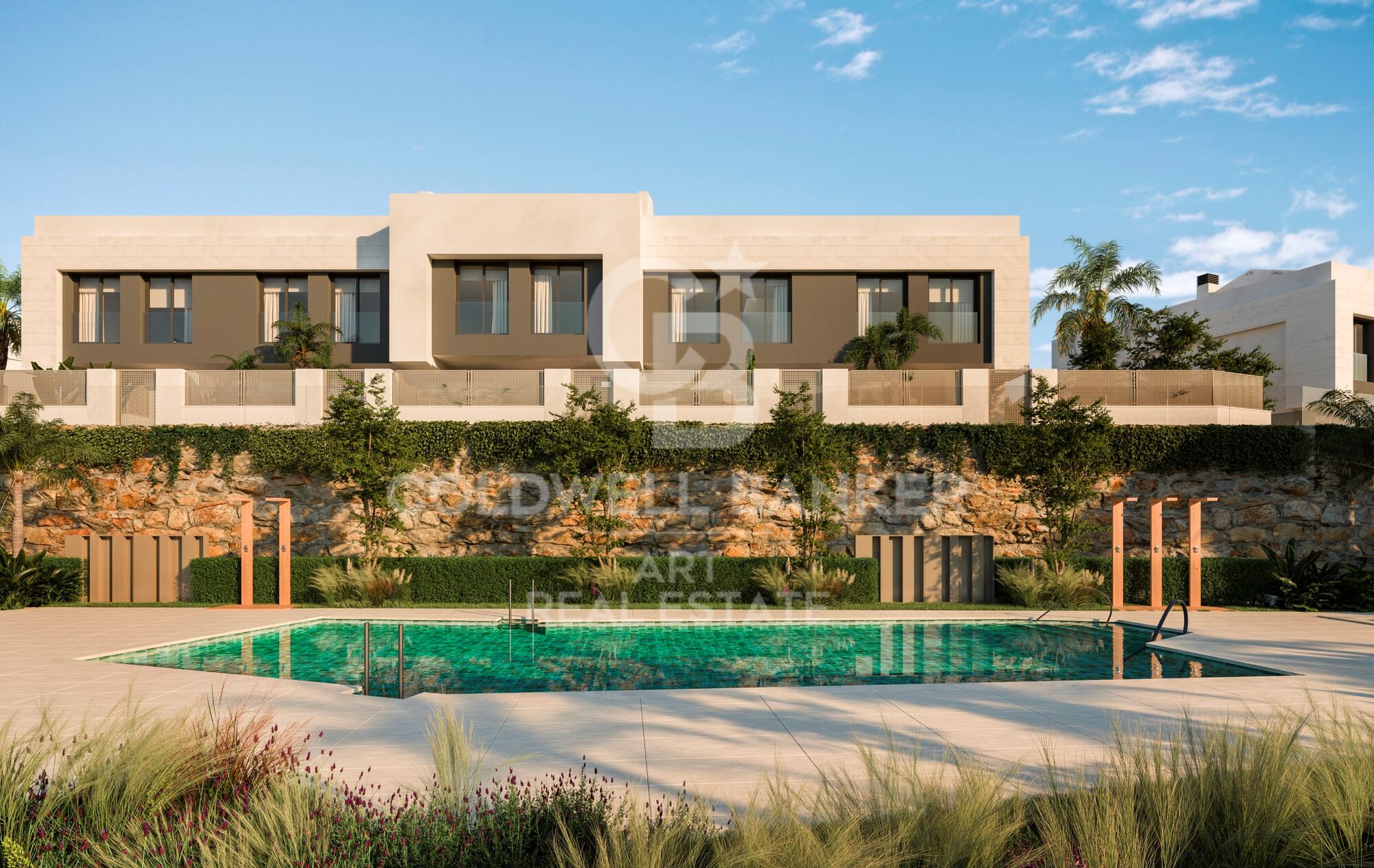 Nouvelles maisons mitoyennes avec vue à Mijas Costa