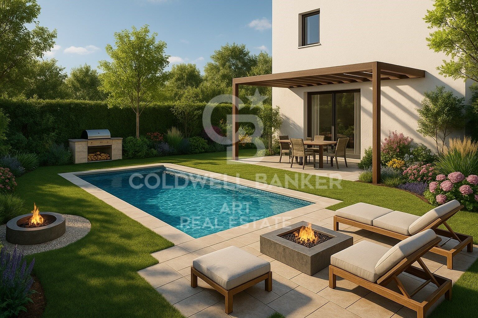 Neue Reihenhäuser mit Aussicht in Mijas Costa