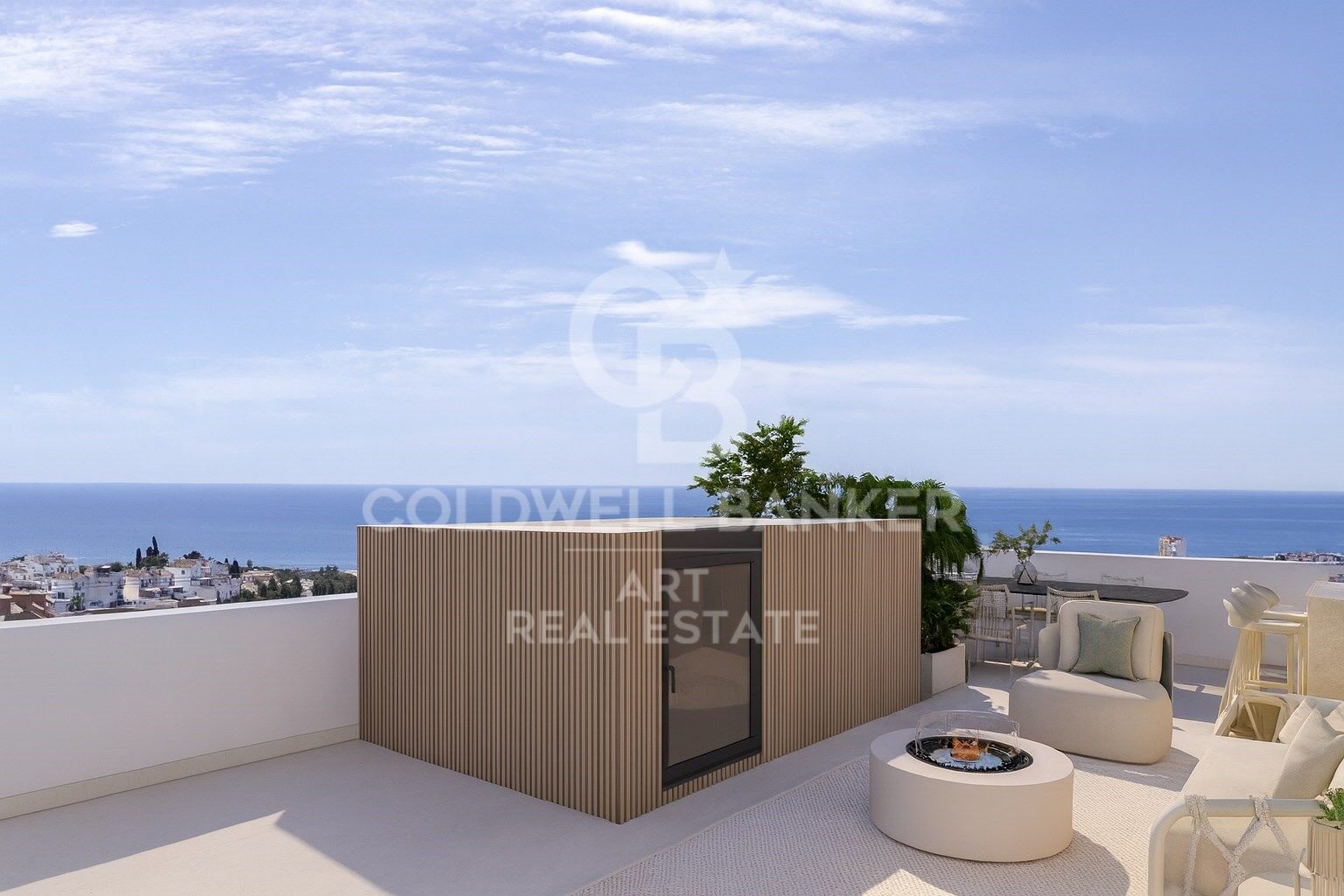 Neue Reihenhäuser mit Aussicht in Mijas Costa