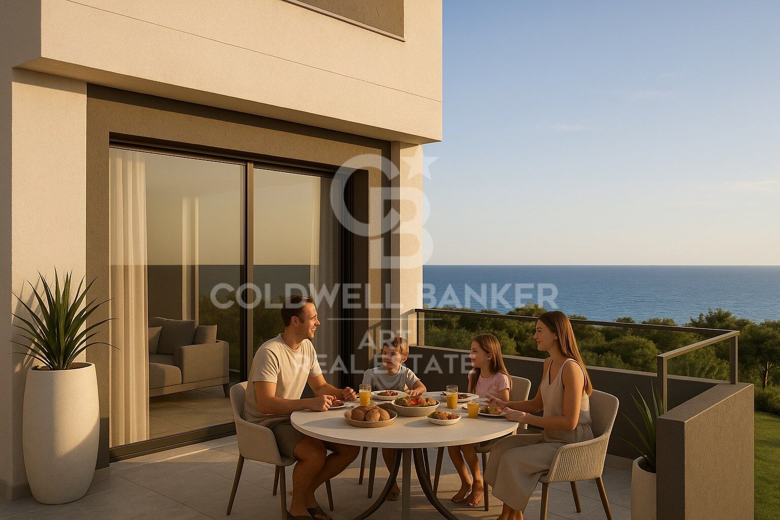 Neue Reihenhäuser mit Aussicht in Mijas Costa