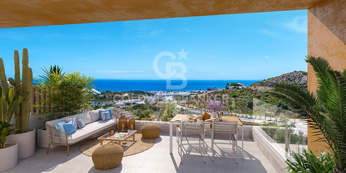 Magnifiques maisons mitoyennes de luxe avec vue sur la mer à La Cala de Mijas