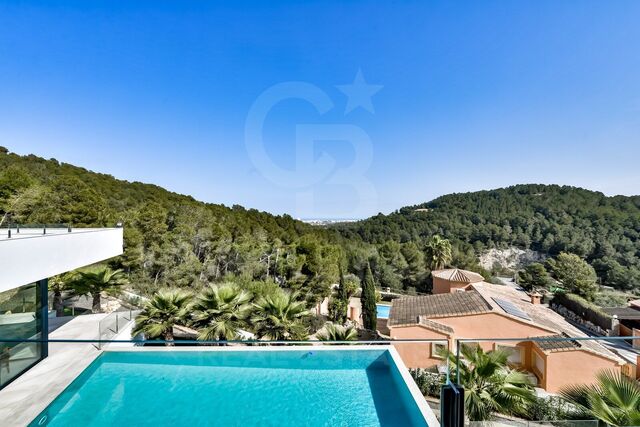 Impresionante villa moderna en privilegiada Urbanización con vistas al mar - Jávea