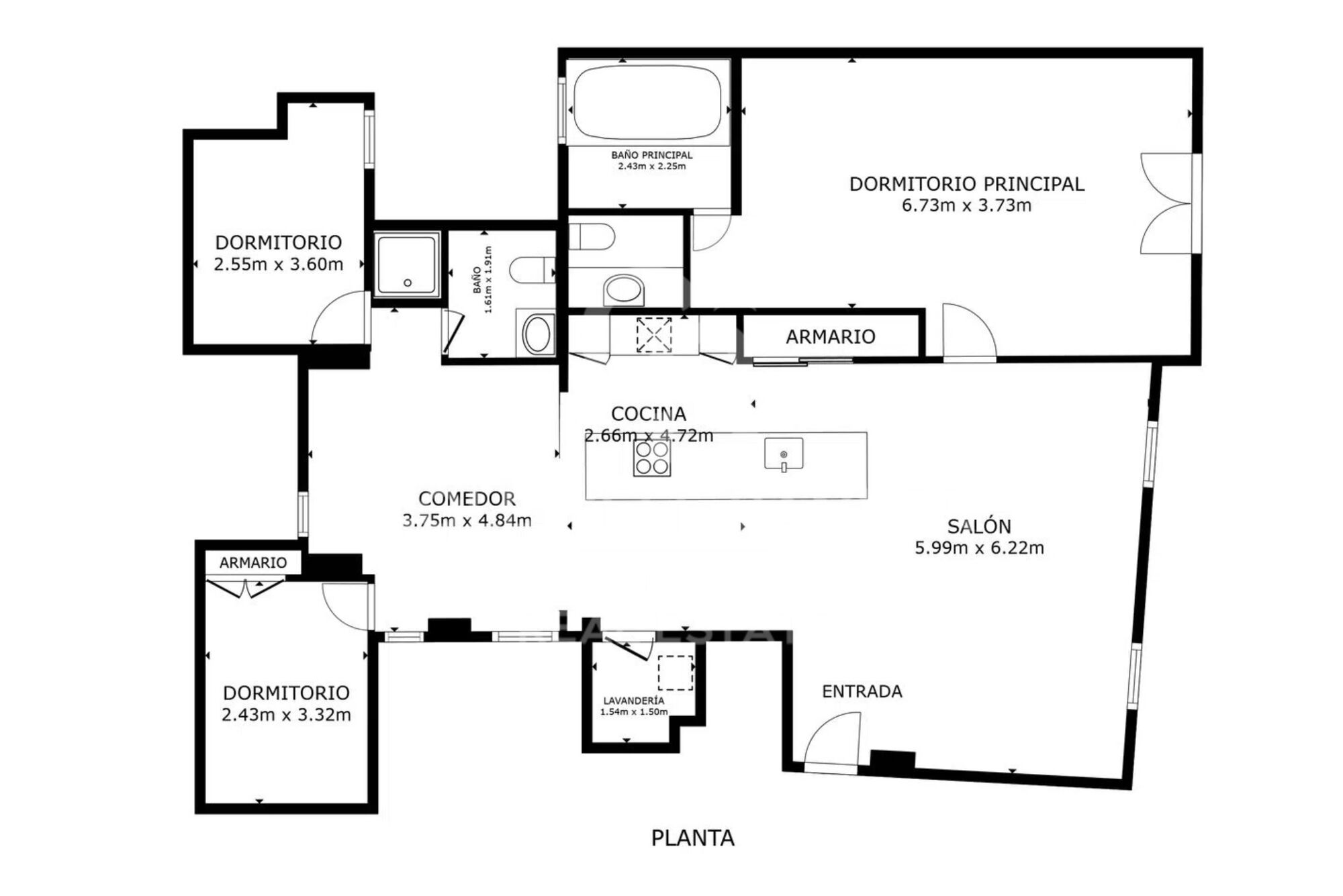 Appartement extérieur rénové dans le centre de Madrid