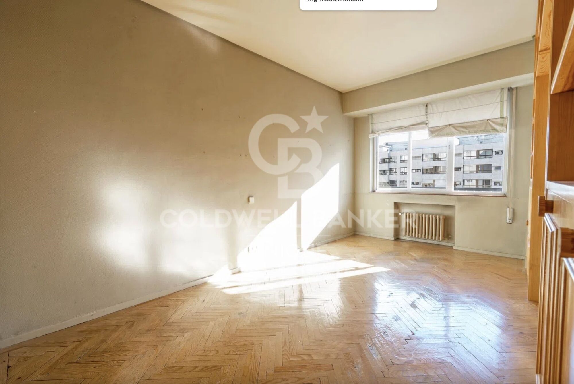 Four-bedroom apartment with terrace for renovation in Almagro, Madrid.