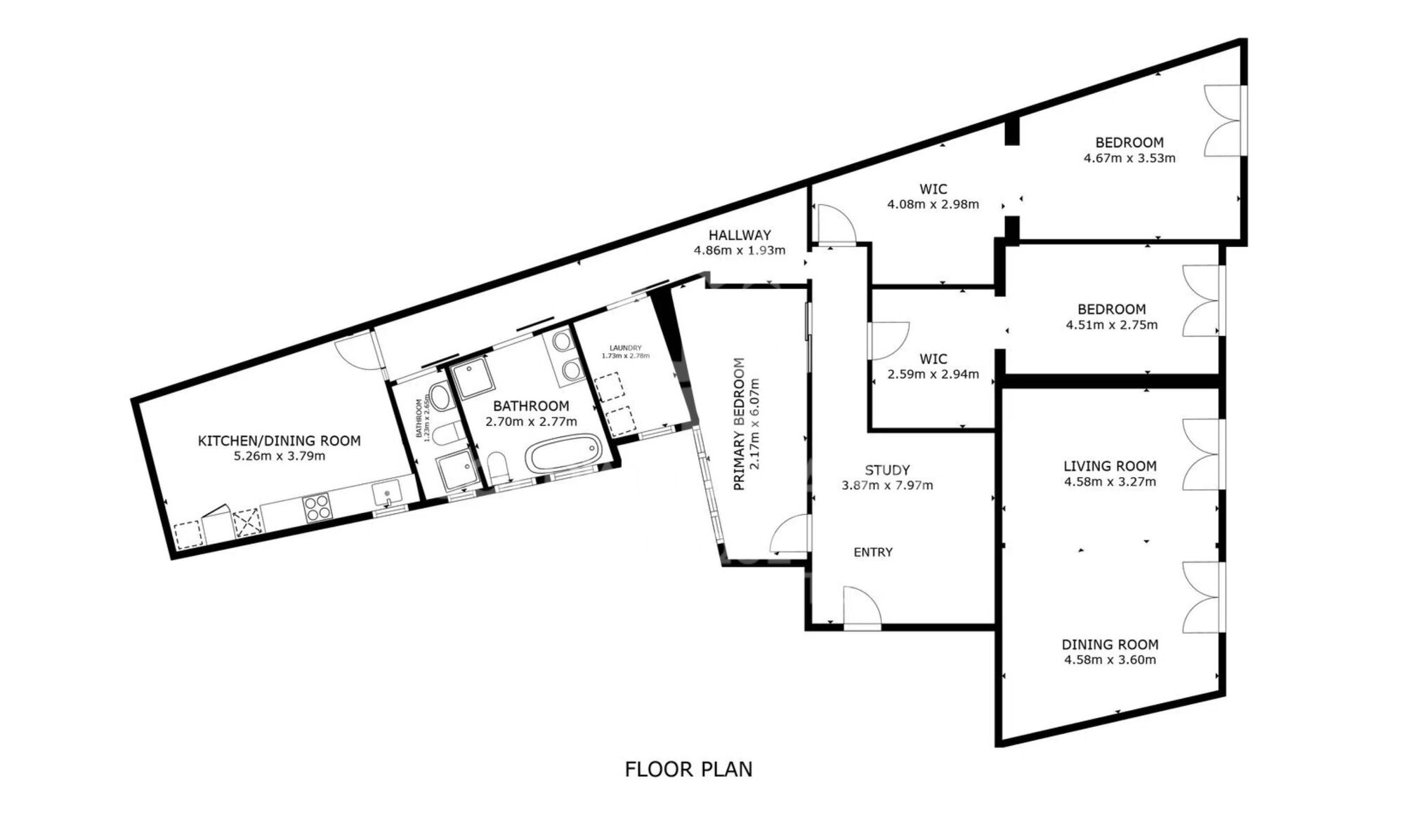 Außenliegende Wohnung mit 3 Schlafzimmern im Barrio de Las Letras, Madrid