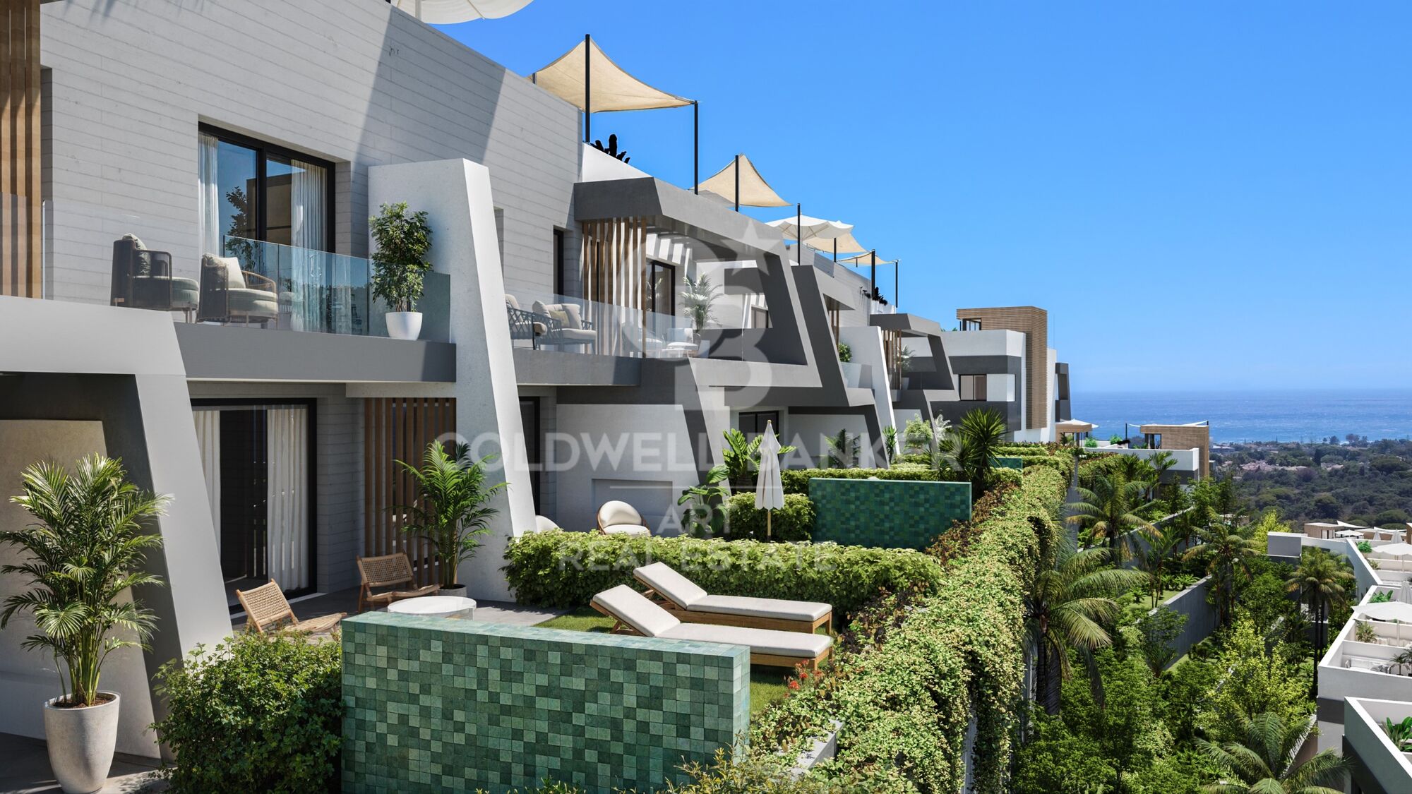 Développement exclusif de luxe de maisons mitoyennes à Elviria