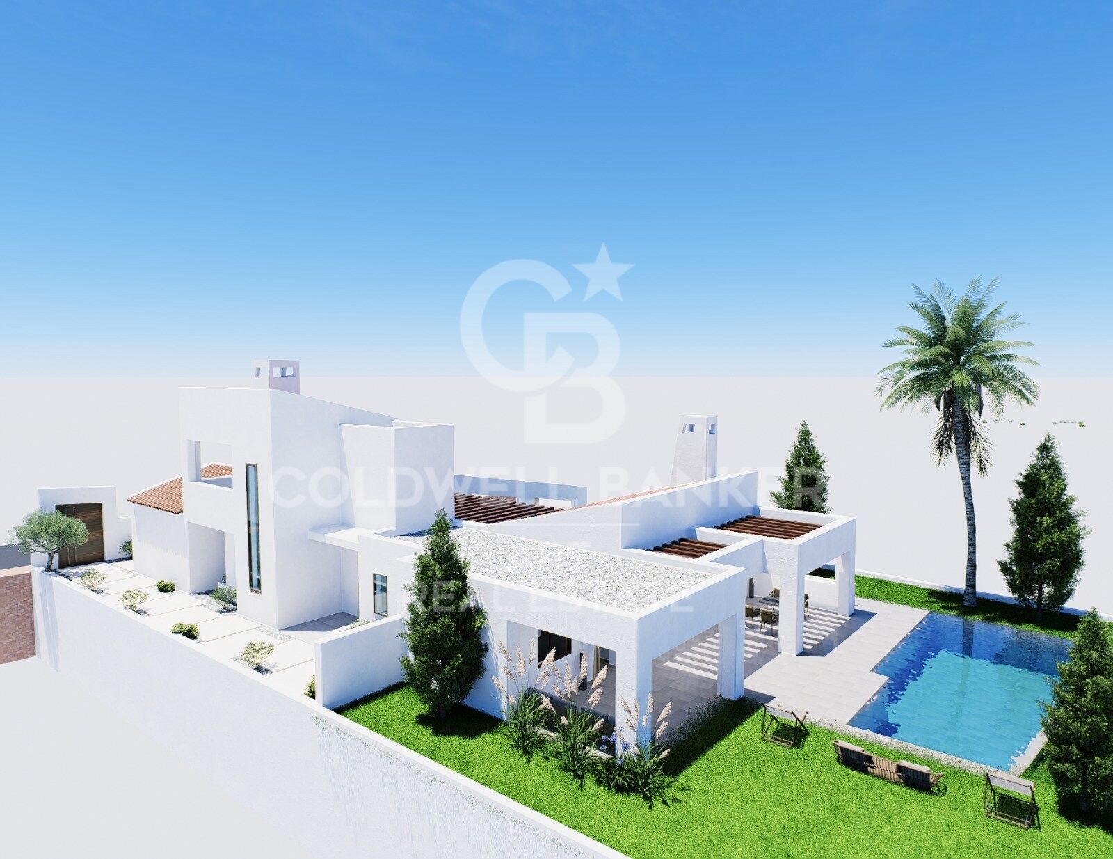 Exklusive Luxusvilla mit Infinity-Pool und Blick auf den Golfplatz