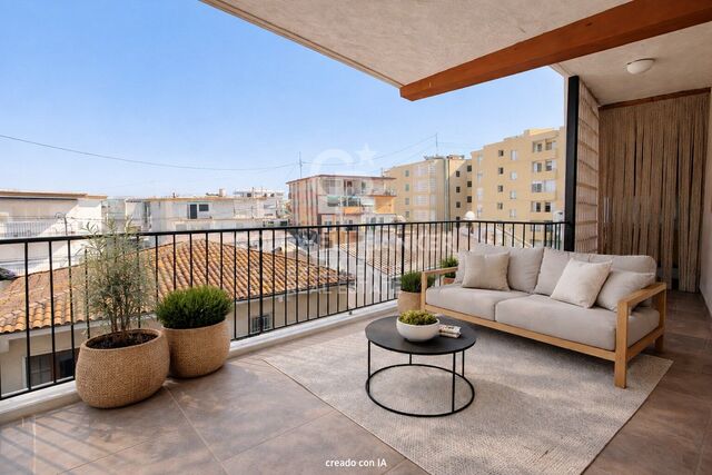 Appartement à 100 m de la mer avec terrasse et licence touristique à Oliva