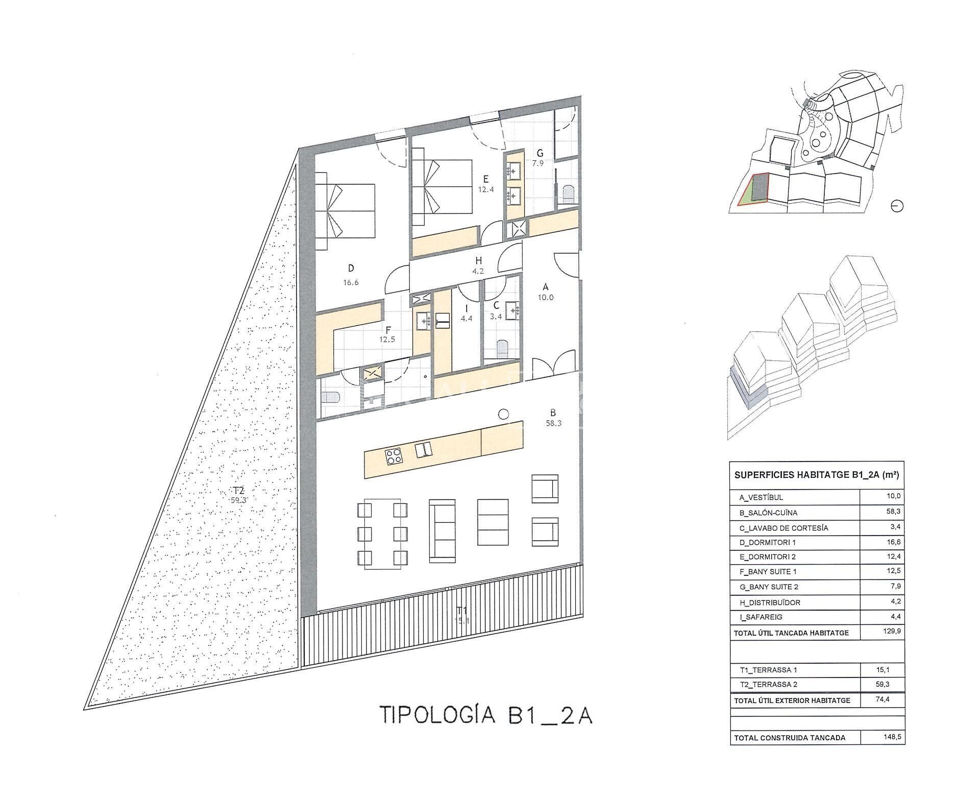 Apartamento 2 habitaciones Venta Ordino