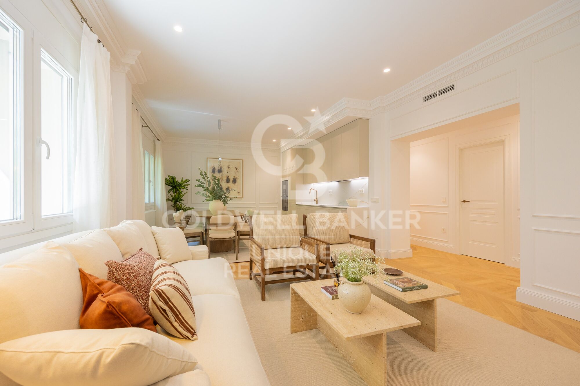 Renovated three-bedroom apartment in Castellana, Madrid