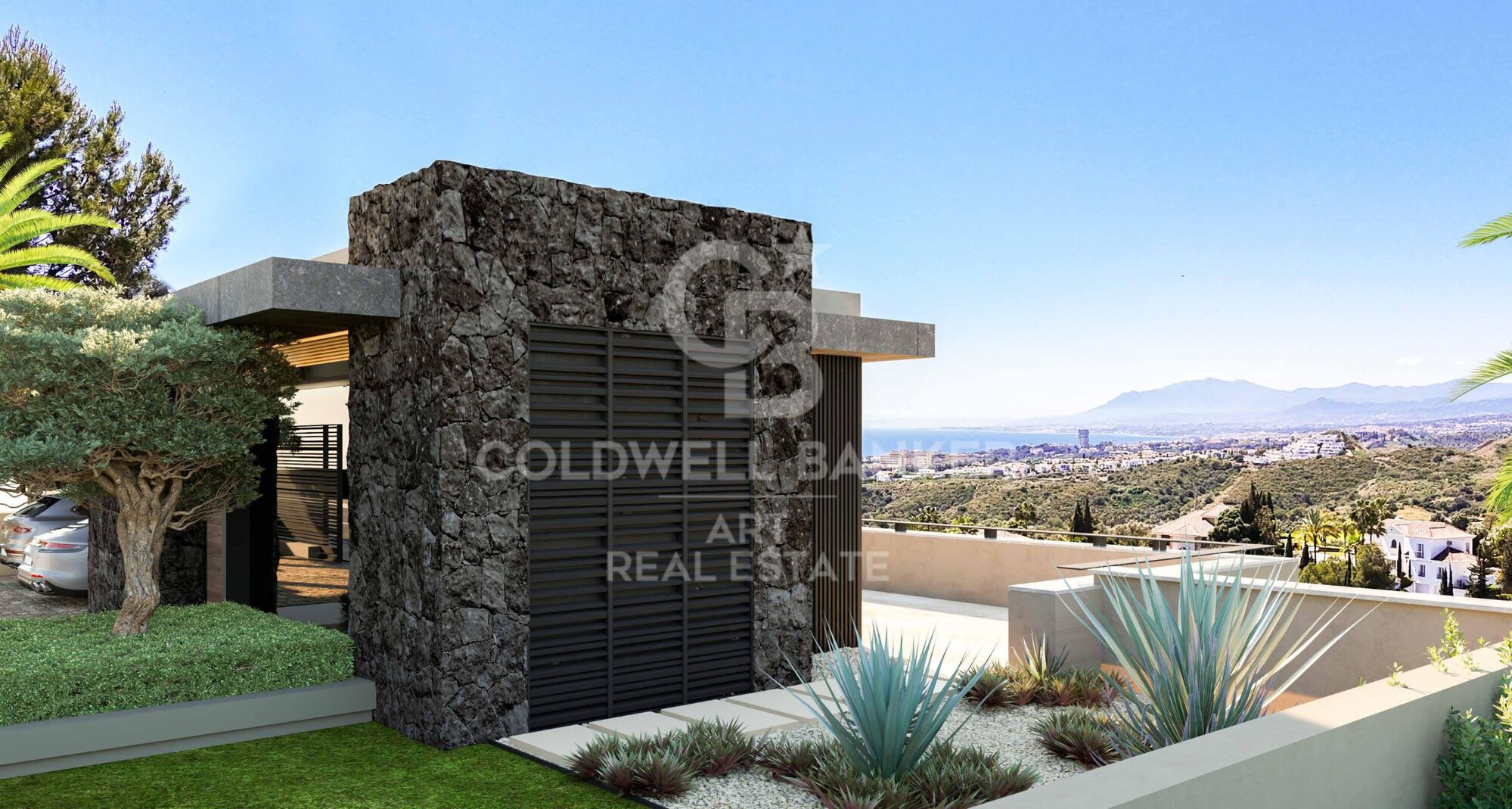 Exceptional contemporary villa with infinity pool and panoramic sea views in El Rosario, Marbella East