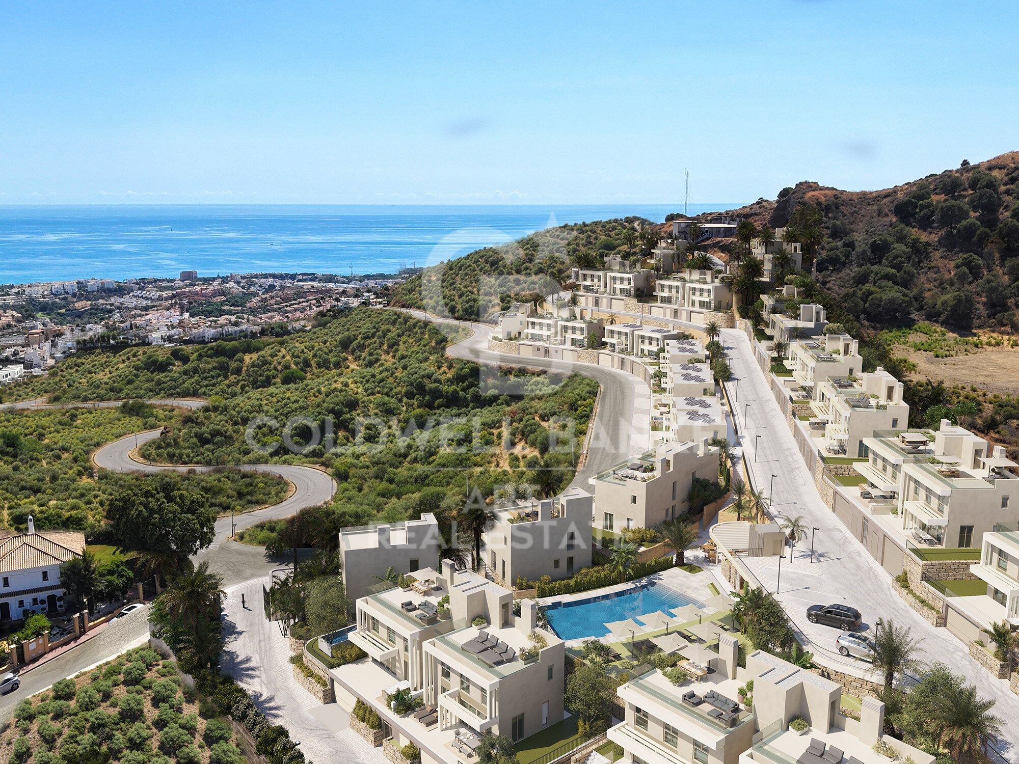 Superbes résidences avec vue sur la mer à Calanova Golf, Mijas