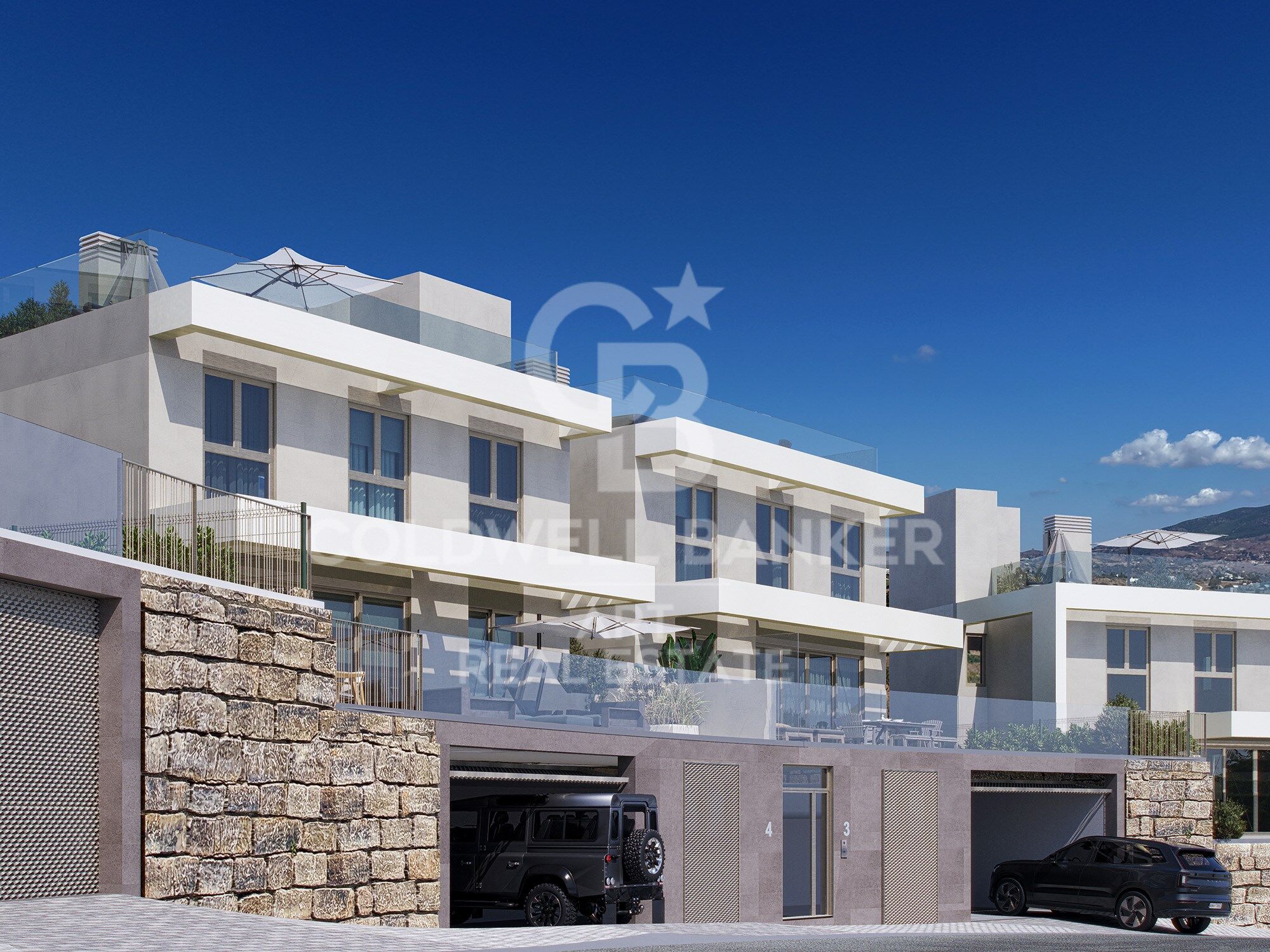Spectacular homes with sea views in Calanova Golf, Mijas