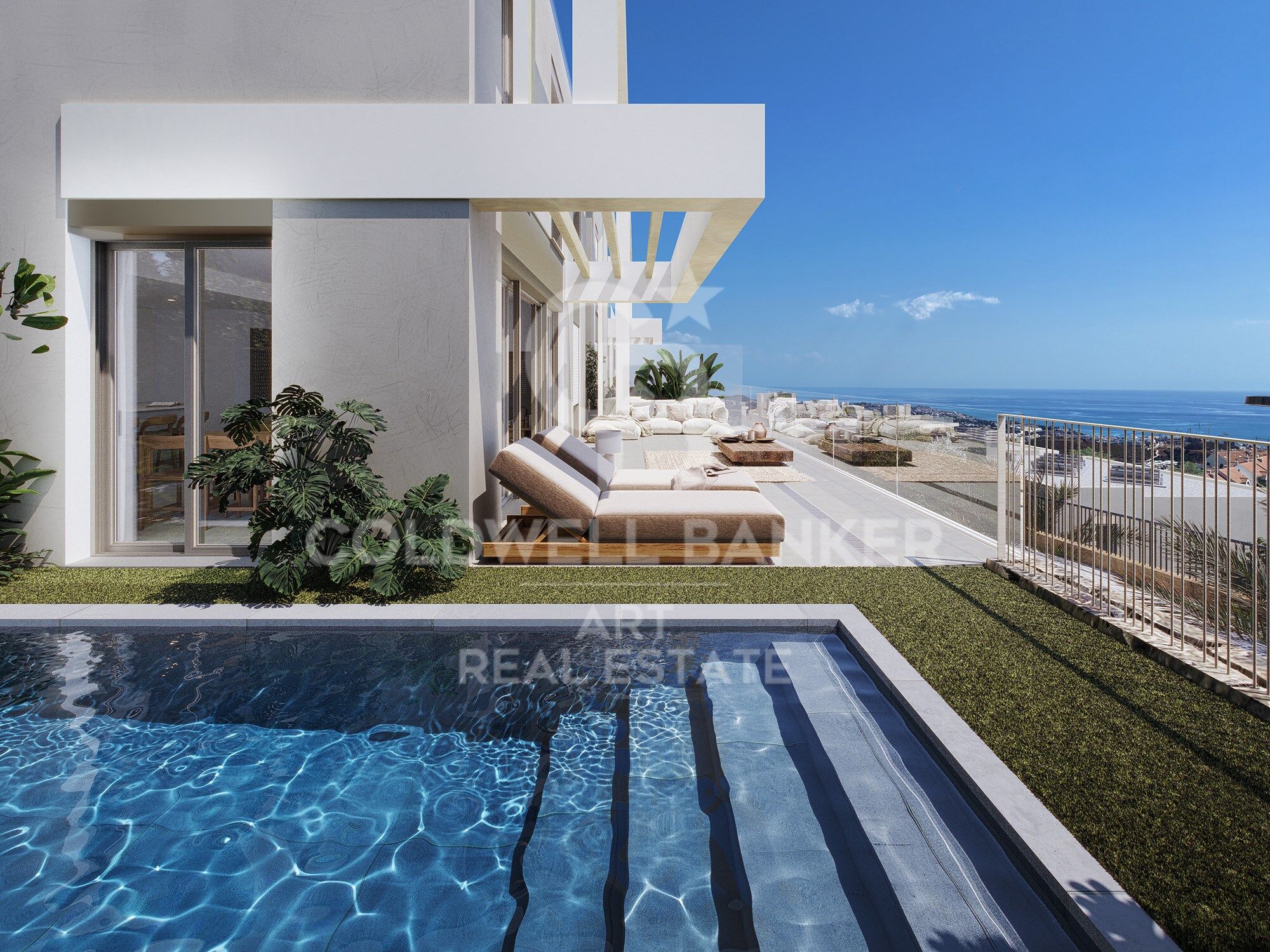 Espectaculares viviendas con vistas al mar en Calanova Golf, Mijas