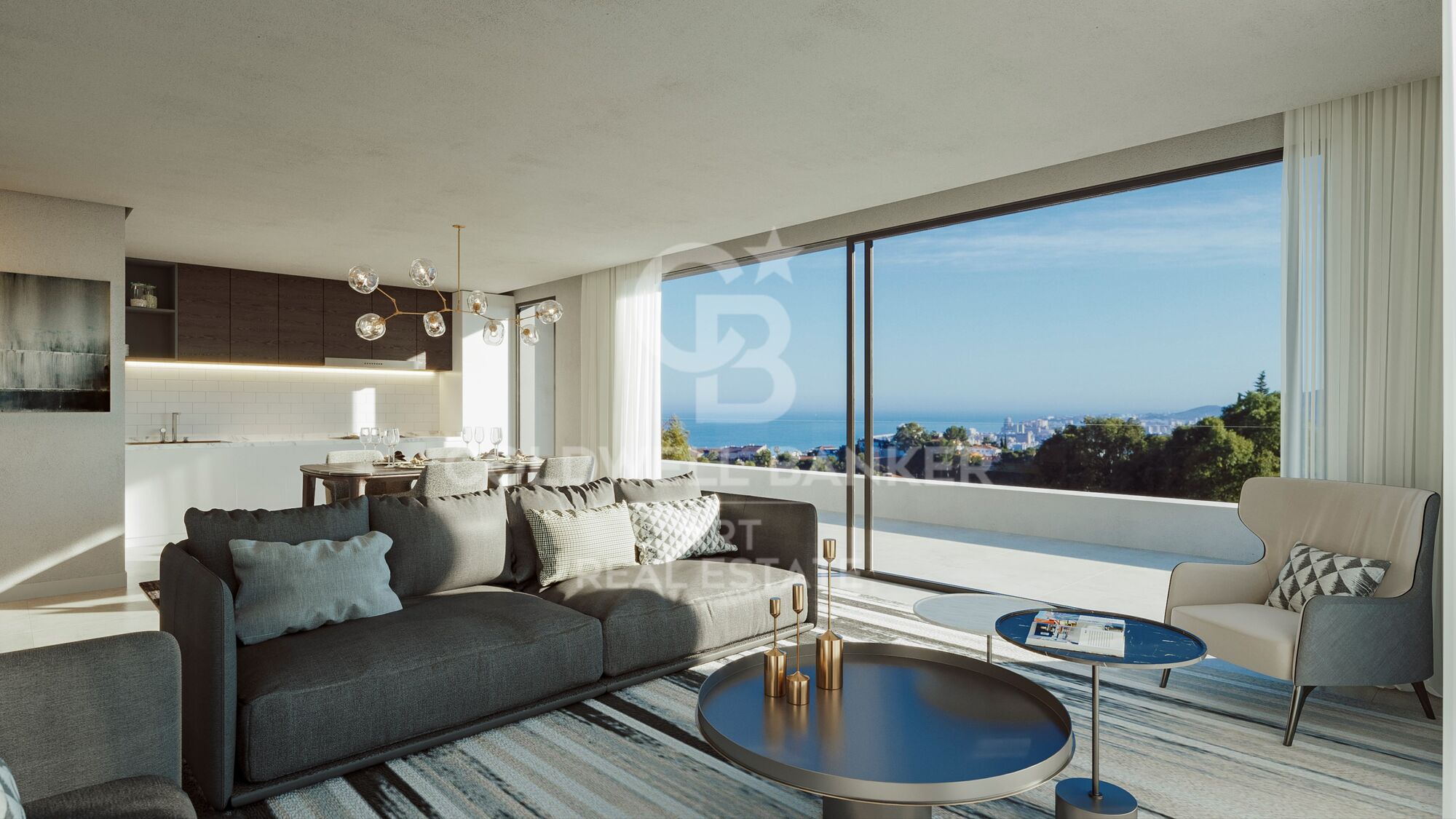 Villas exclusivas con vistas panorámicas al mar mediterráneo en Fuengirola