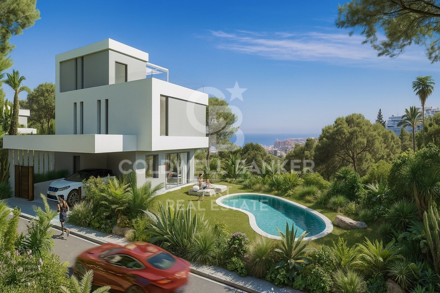 Villas exclusivas con vistas panorámicas al mar mediterráneo en Fuengirola