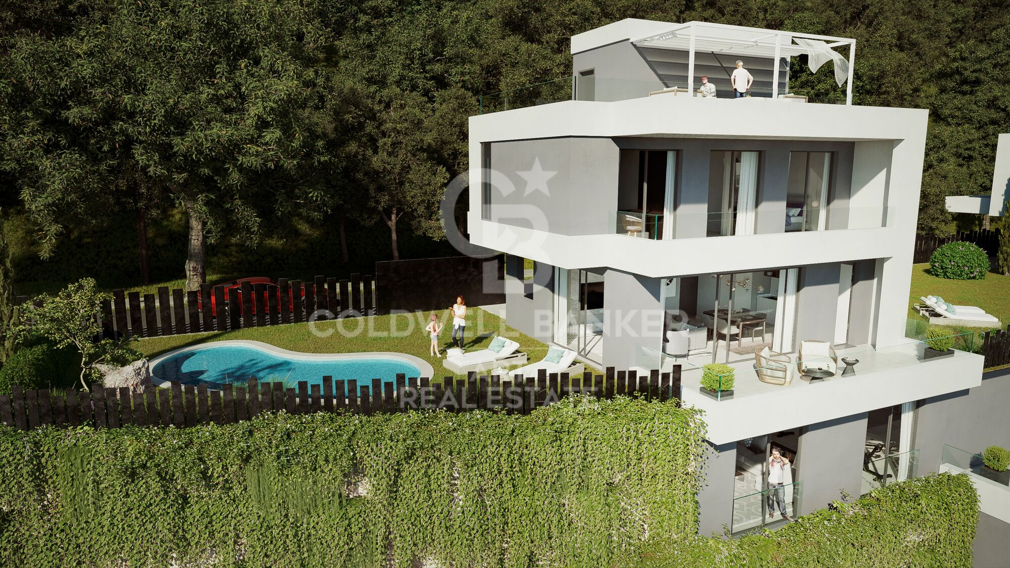 Villas exclusivas con vistas panorámicas al mar mediterráneo en Fuengirola