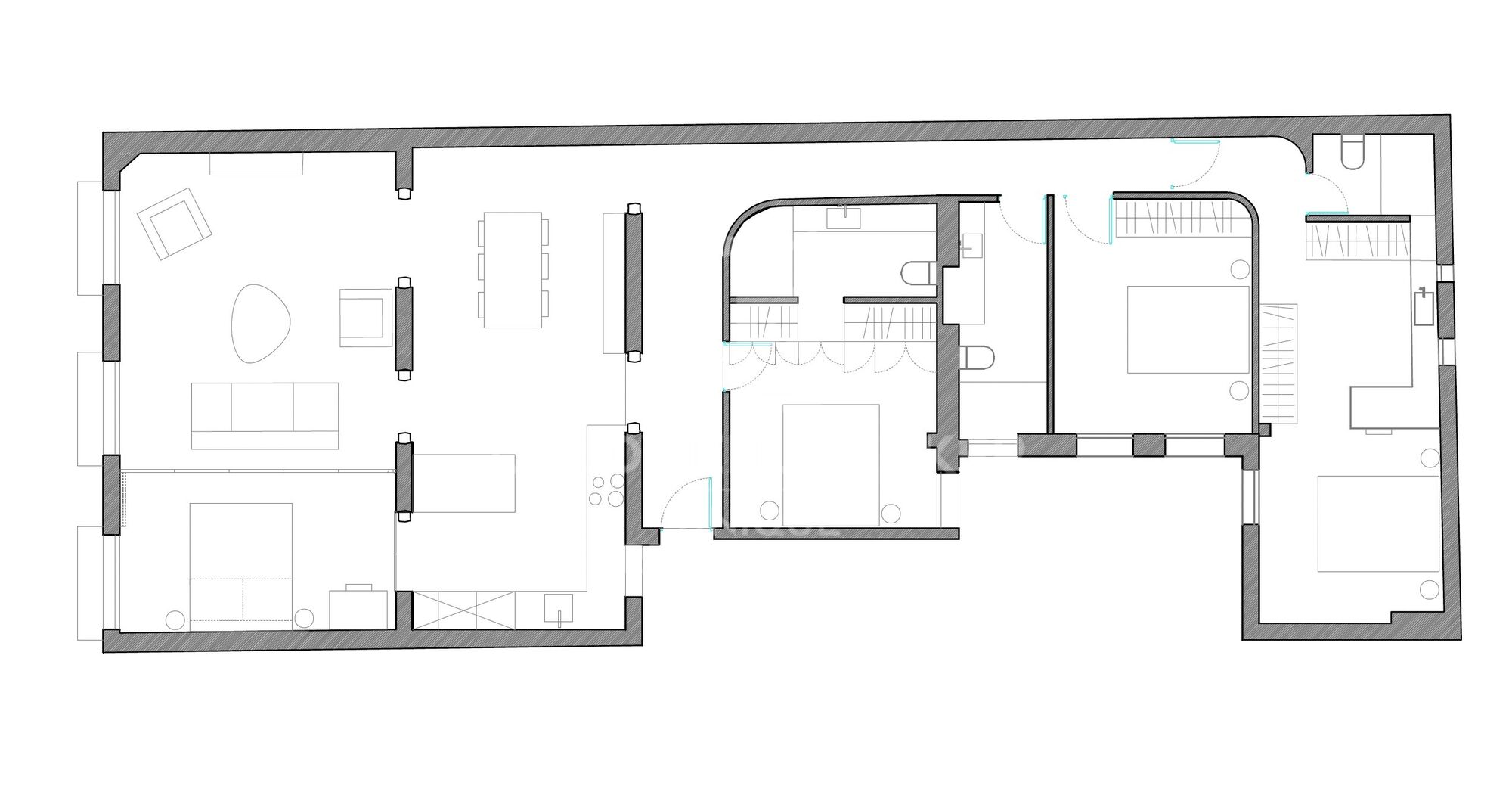 Renovierte Außenwohnung in Malasaña, Madrid