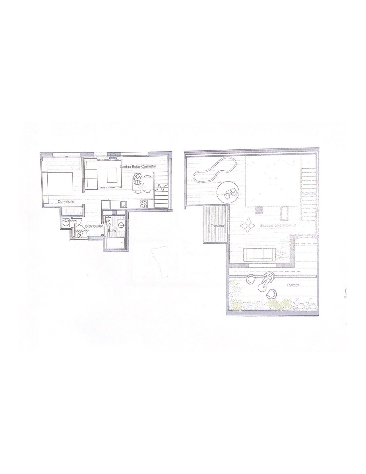 Fantastic first floor duplex with 20 m2 terrace