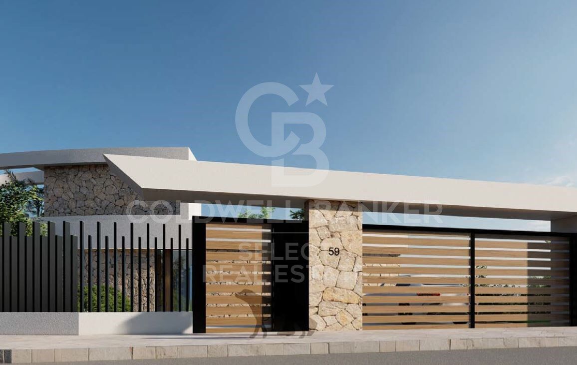 Plot with a brilliant and impeccable project and building permit