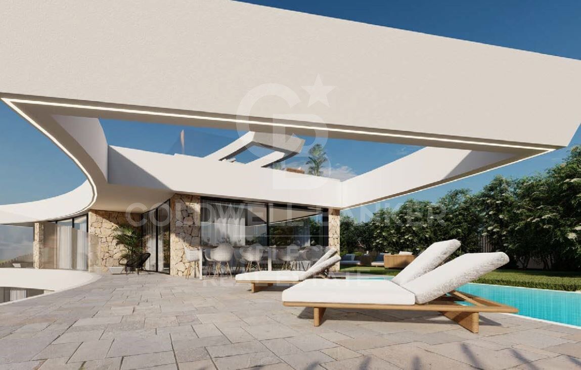 Plot with a brilliant and impeccable project and building permit