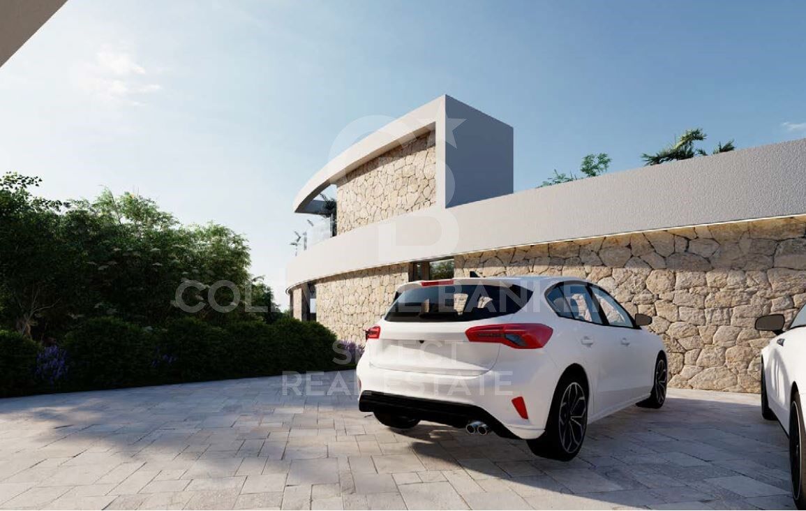 Plot with a brilliant and impeccable project and building permit