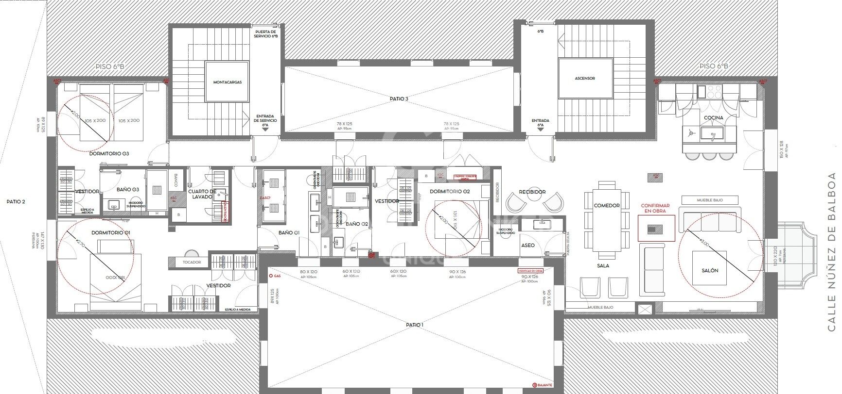 Brand new 3-bedroom flat in the Barrio de Salamanca, Madrid