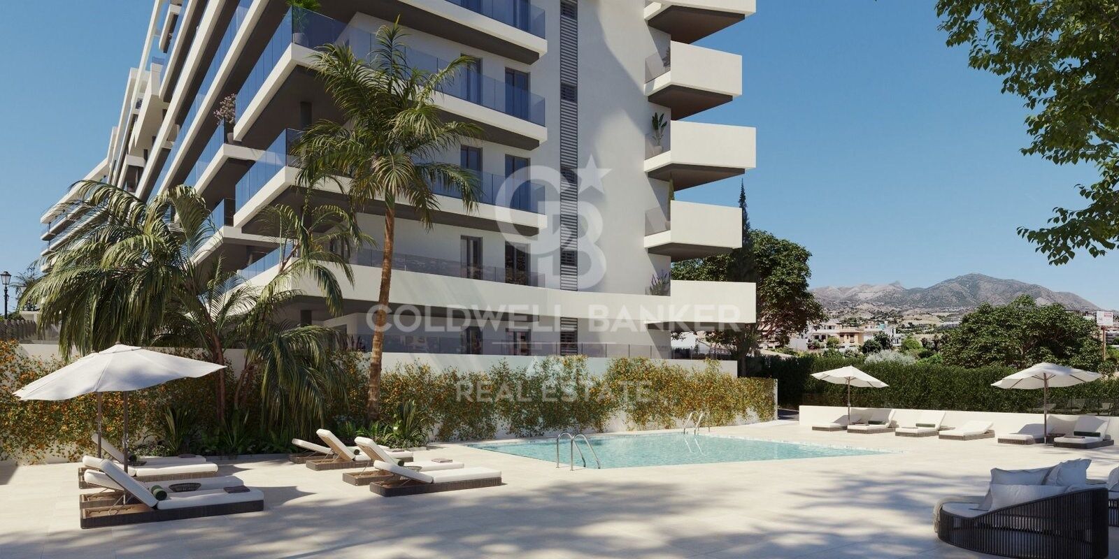 Exclusivos apartamentos con amplias terrazas con vistas al mar en Fuengirola