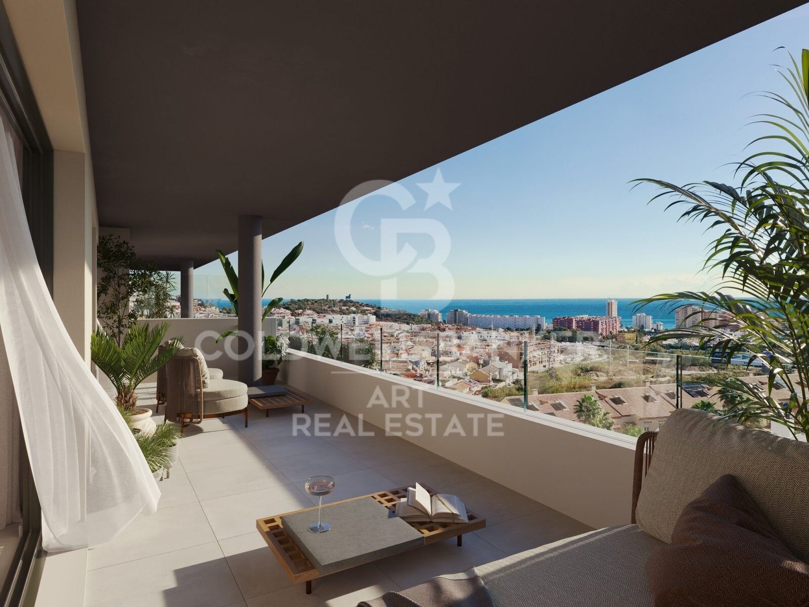 Exklusive Apartments mit großen Terrassen und Meerblick in Fuengirola