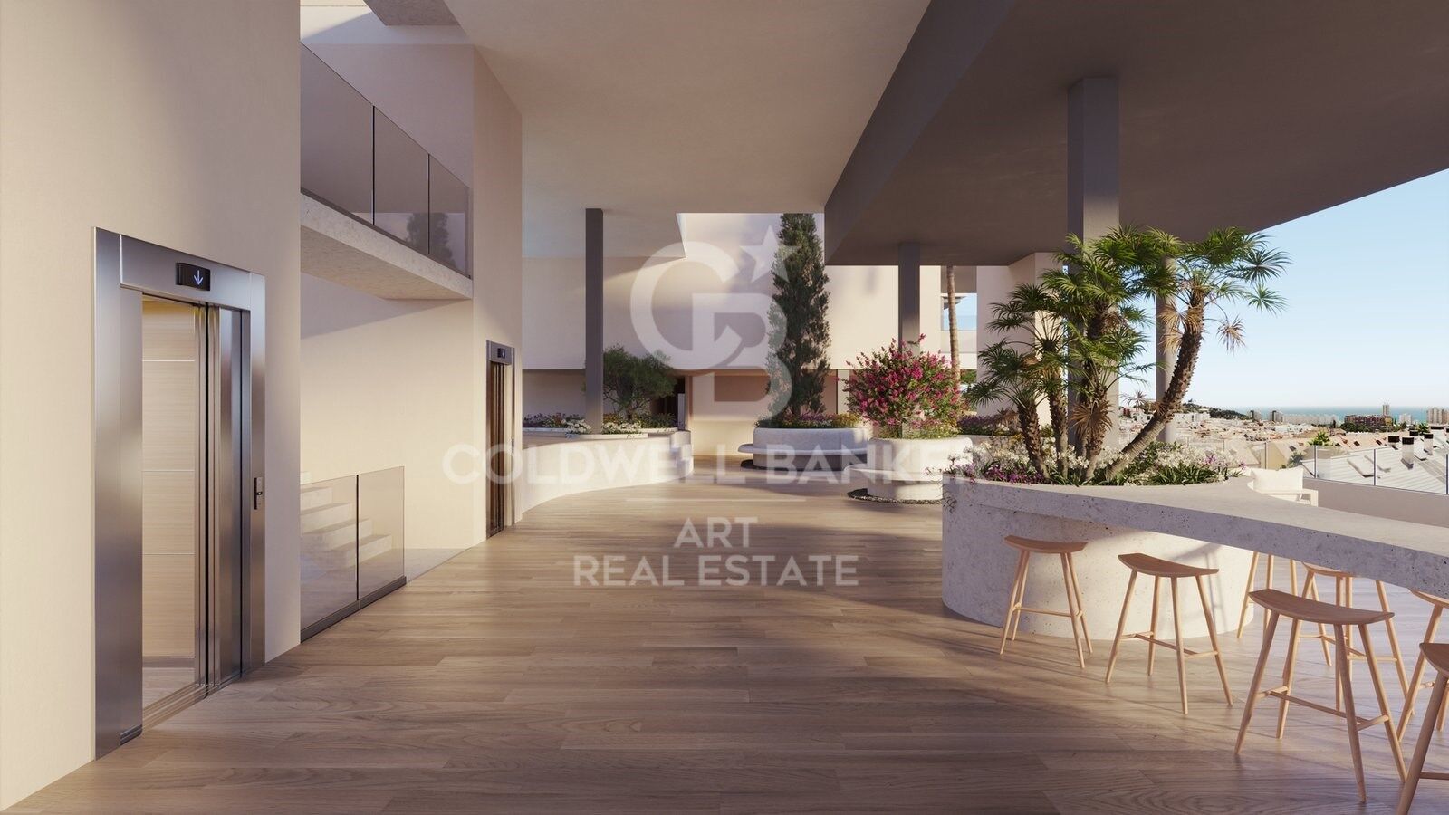 Exclusivos apartamentos con amplias terrazas con vistas al mar en Fuengirola