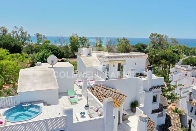 Traumlage in Golden Beach, Elviria - Atemberaubender 360° Blick auf Meer und Berge