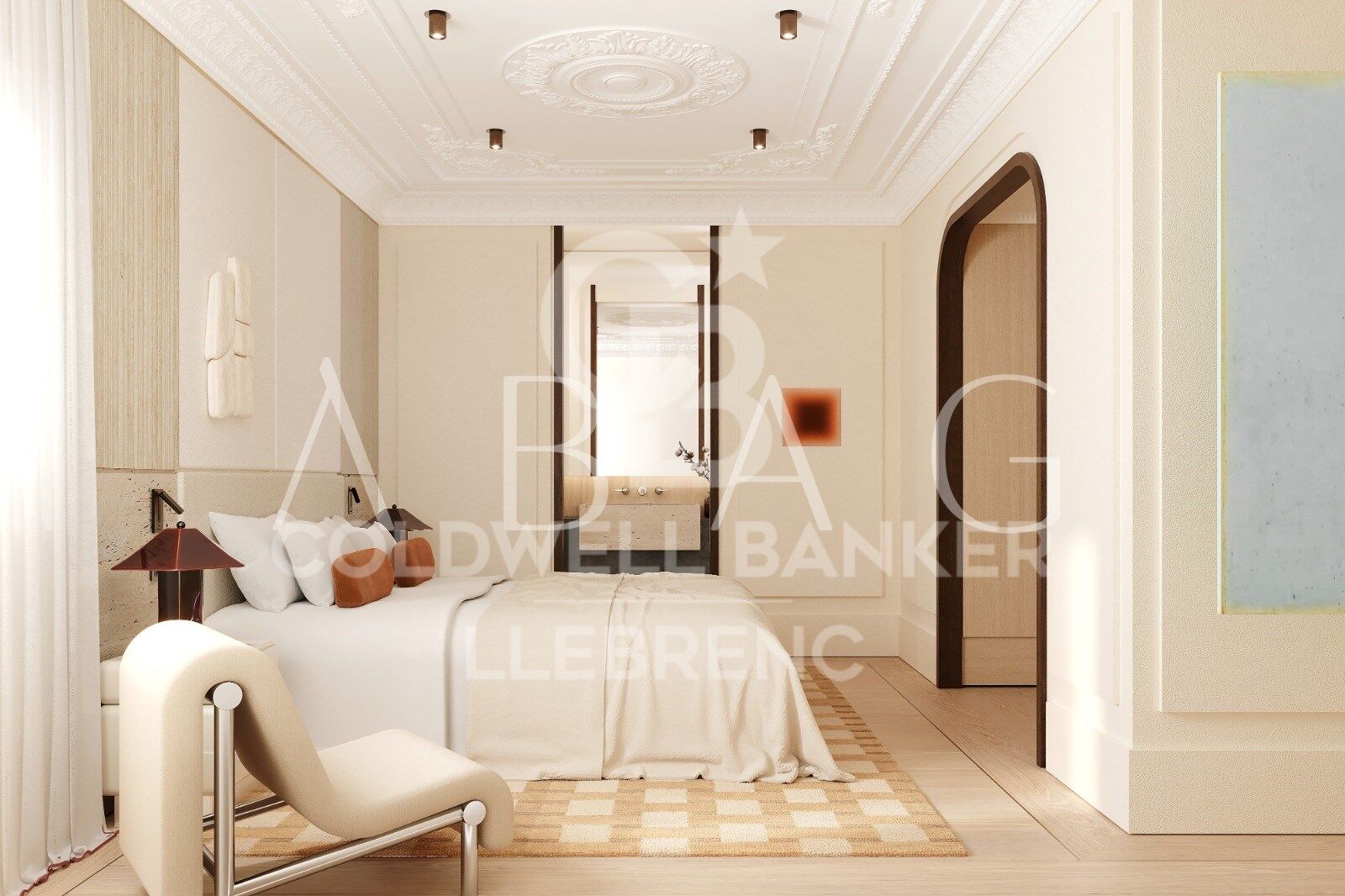 Spacious flat for sale of 150 m² with sea views in a regal building in Pg. Colón in Barcelona - renovation project included