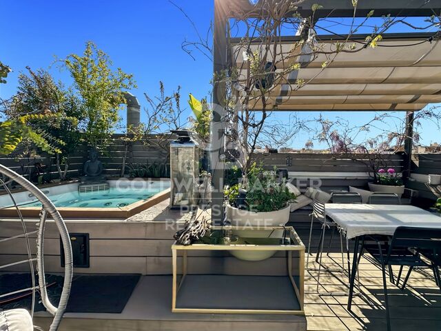 Penthouse exclusif avec terrasse privée, jacuzzi et barbecue au cur de Barcelone