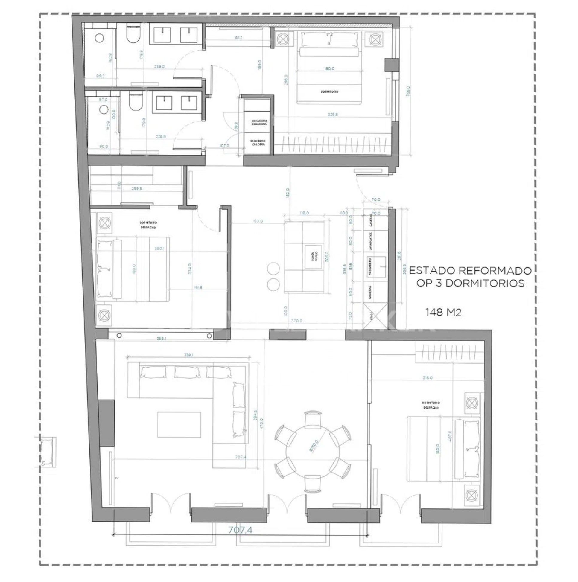 Appartement extérieur rénové au centre de Madrid