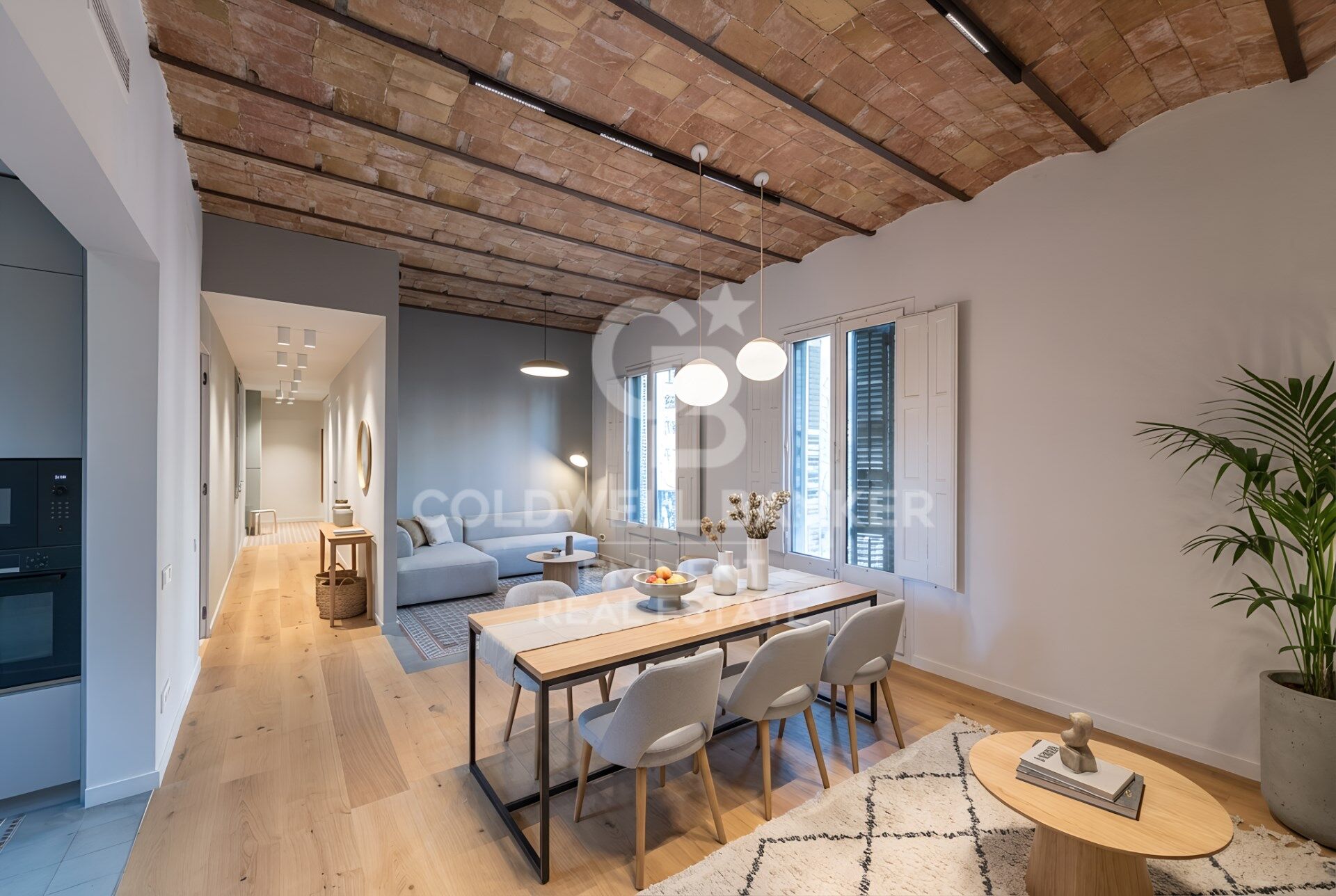 Exklusive Luxus-Design-Wohnung mit Parkblick im Eixample