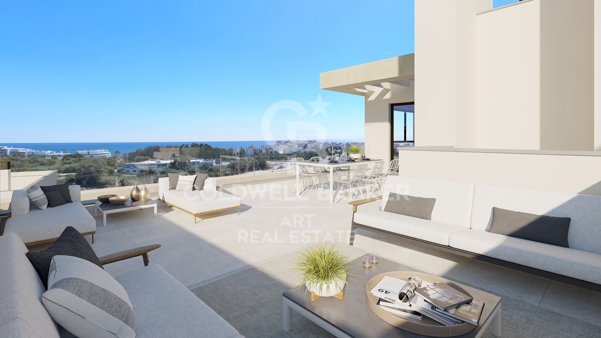 Second floor apartments in new construction in Estepona