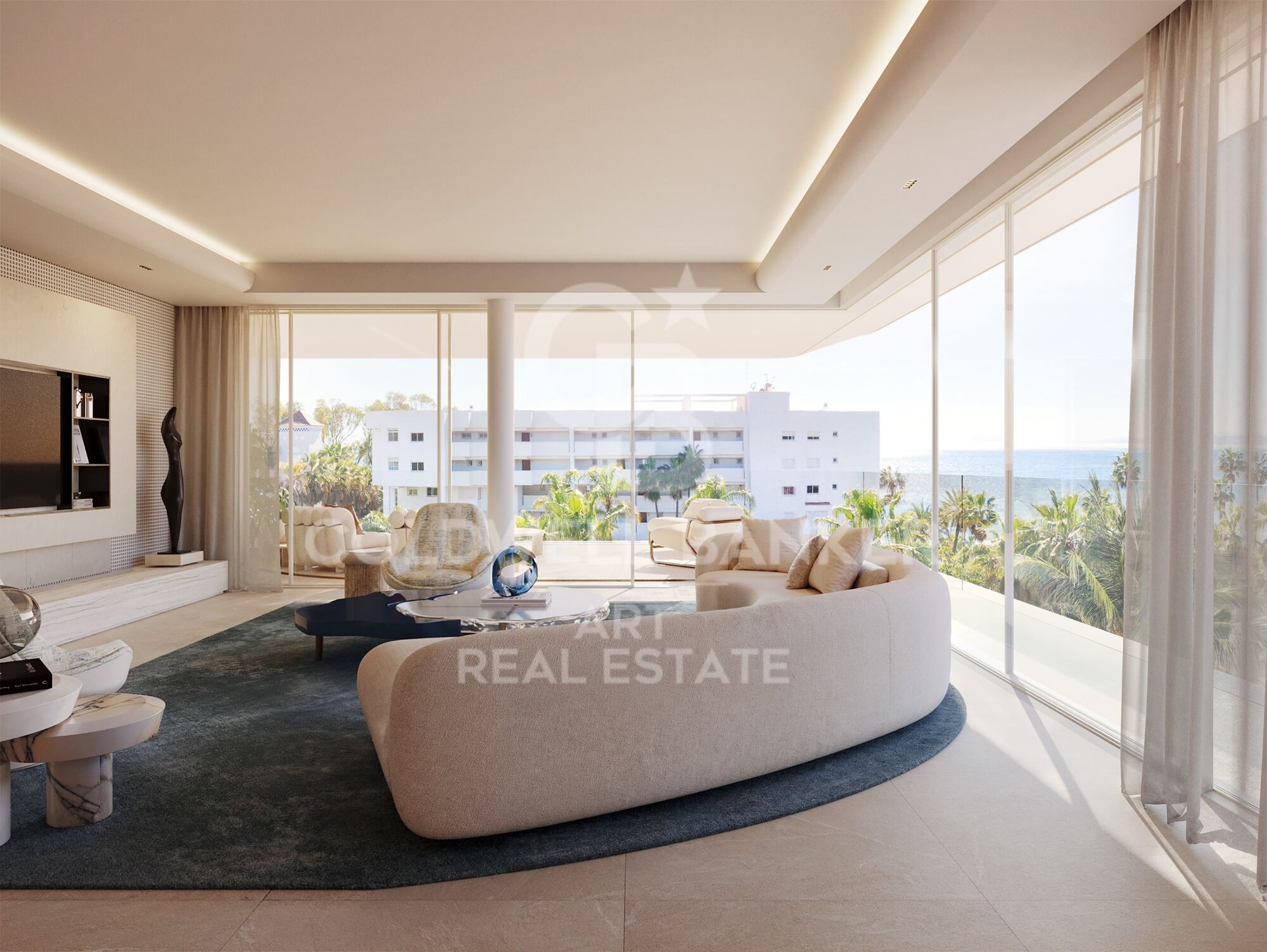 Nouveaux appartements exclusifs au design contemporain en bord de mer sur la New Golden Mile.