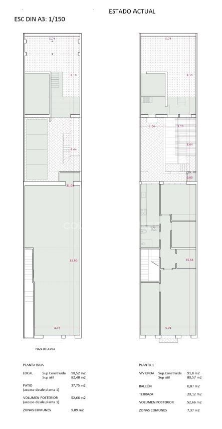 195 m² große Wohnung mit vielfältigen Räumlichkeiten und großem Potenzial im Herzen von Gràcia.
