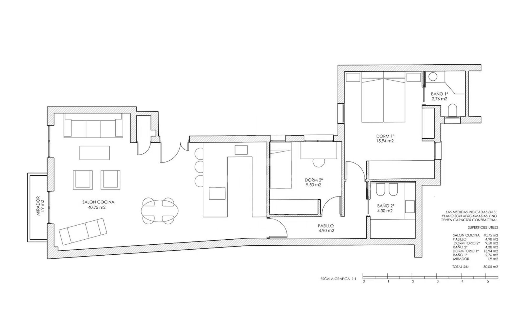 Renovierte Außenwohnung im Barrio de Las Letras, Madrid