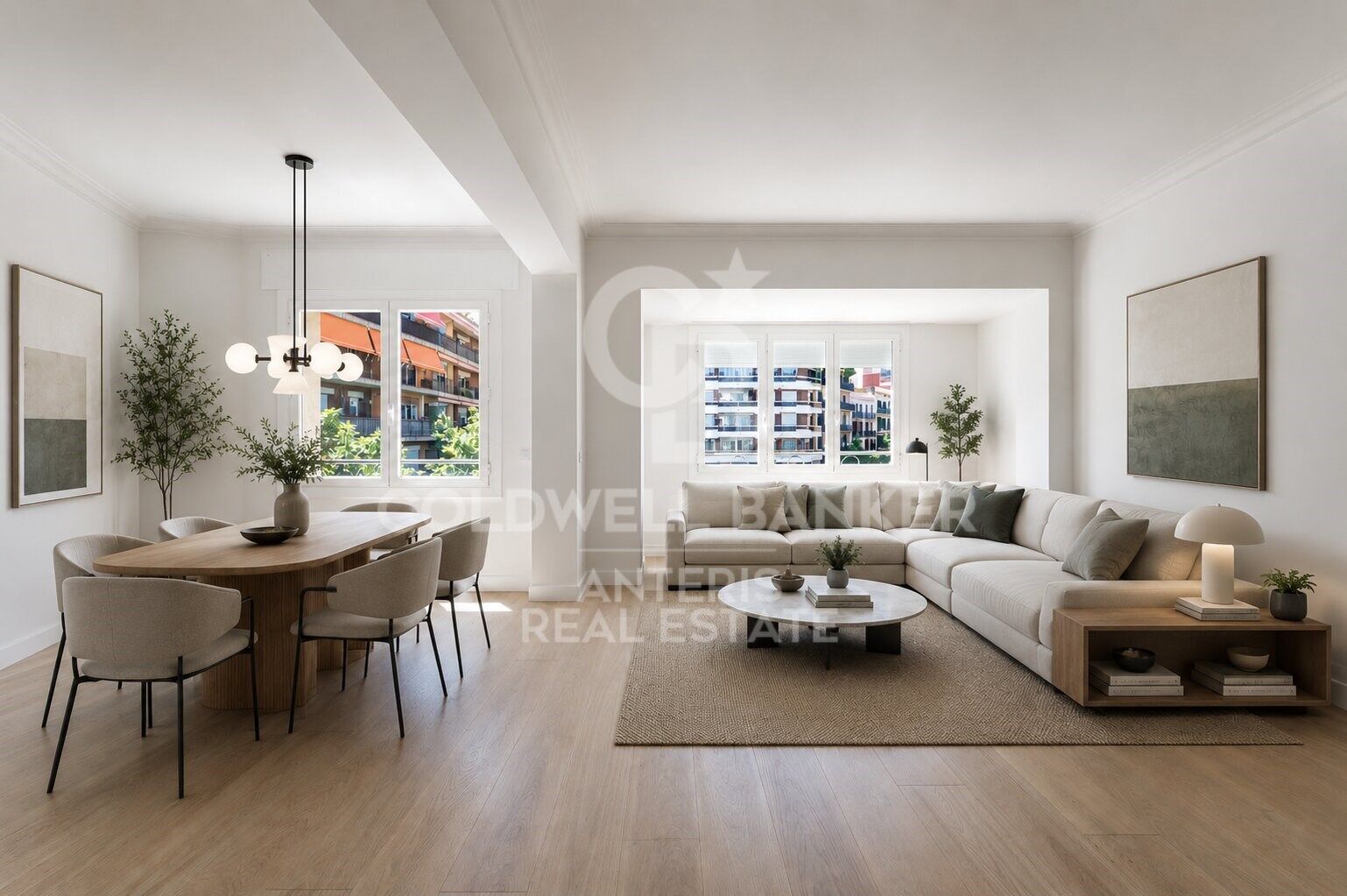 Bright renovated apartment with luxury finishes